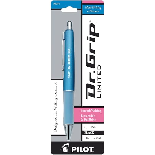 Pilot Dr. Grip Refillable and Retractable Gel Ink Fine Point Pen