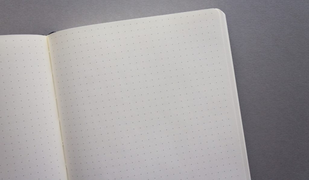 close up photo of dotted journal